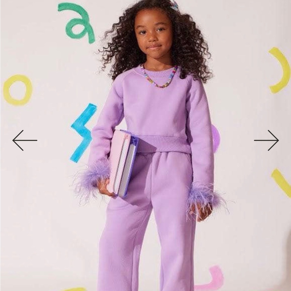 Lola + The Boys Purple Kids Matching Set